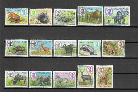 SWAZILAND 1969 SG 161/75 USED Cat £25