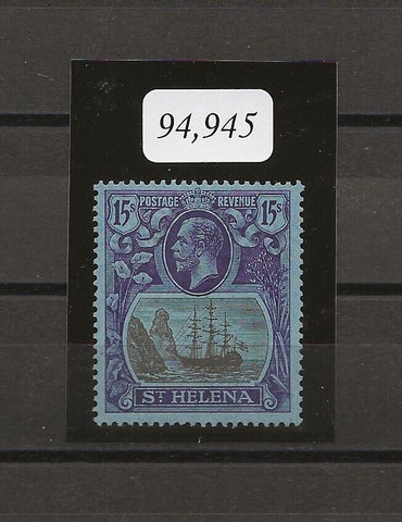 ST HELENA 1922/37 SG 113 MLH Cat £1100. CERT