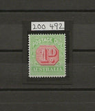 AUSTRALIA 1913/23 SG D80 MNH Cat £190. CERT