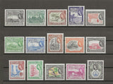 BRITISH GUIANA 1954/63 SG 331/45 MNH Cat £110