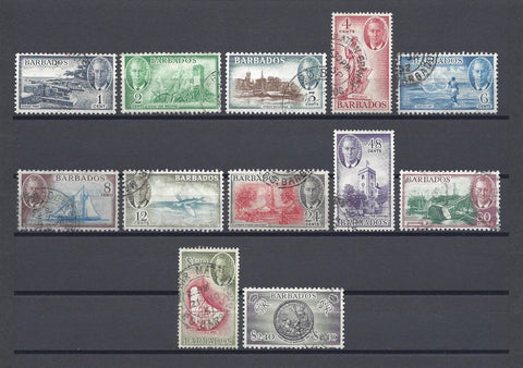 BARBADOS 1950 SG 271/82 USED Cat £75