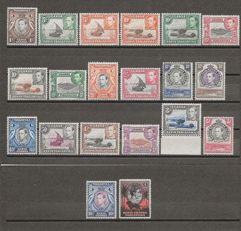 KENYA, UGANDA & TANGANYIKA 1938/54 SG 131/50b MNH Cat £250