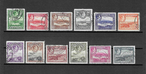 ANTIGUA 1938/51 SG 98/109 USED Cat £140