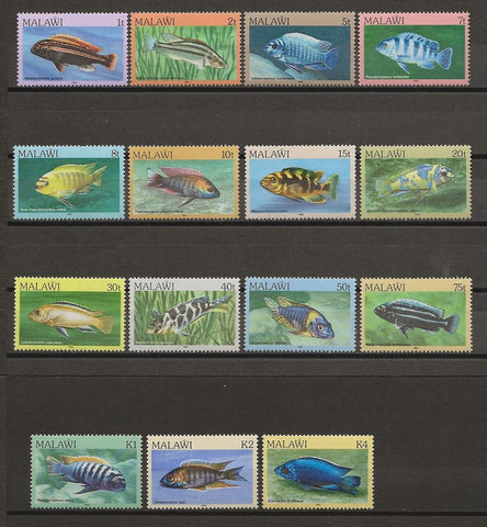 MALAWI 1984 SG 688/702 MNH Cat £19