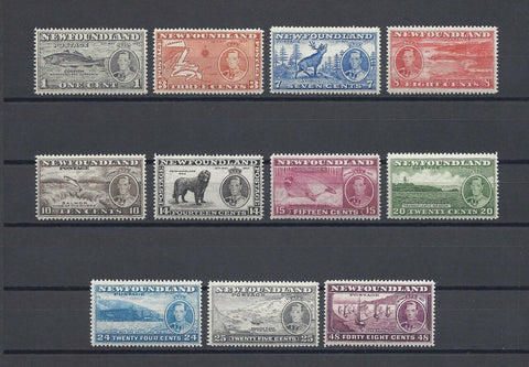 CANADA/NEWFOUNDLAND 1937 SG 257/67 MNH Cat £60