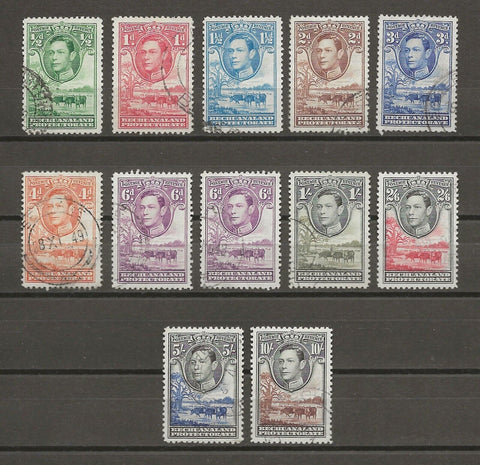 BECHUANALAND 1938/52 SG 118/28 USED Cat £102.50