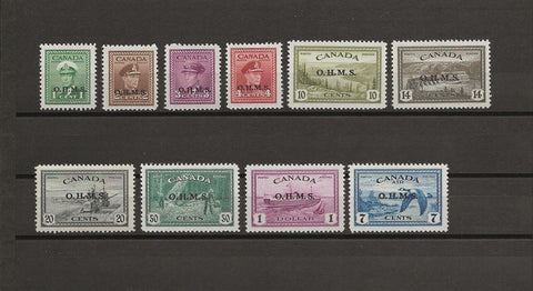 CANADA 1949 SG O162/71 MNH Cat £275