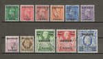 BAHRAIN 1948/49 SG 51/60a USED Cat £95