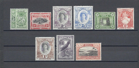 TONGA 1942/49 SG 74/82 MNH Cat £70