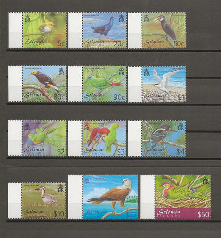 BRITISH SOLOMON ISLANDS 2001 SG 976/87 MNH Cat £32