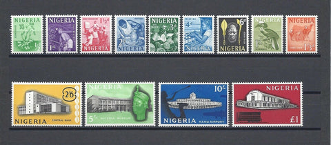 NIGERIA 1961 SG 89/101 MNH cat £30