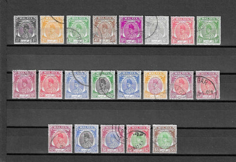 MALAYA/PERLIS 1951/55 SG 7/27 USED Cat £375