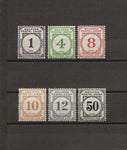 MALAYA/POSTAL UNION 1936/38 SG D1/6 MNH Cat £170