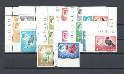 SWAZILAND 1962/66 SG 90/105 MNH Cat £55