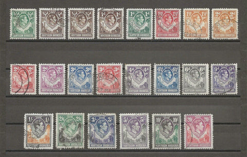 NORTHERN RHODESIA 1938/52 SG 25/45 USED Cat £170