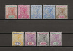 SEYCHELLES 1897/1900 SG 28/36 MINT Cat £300