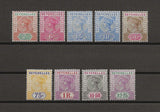 SEYCHELLES 1897/1900 SG 28/36 MINT Cat £300