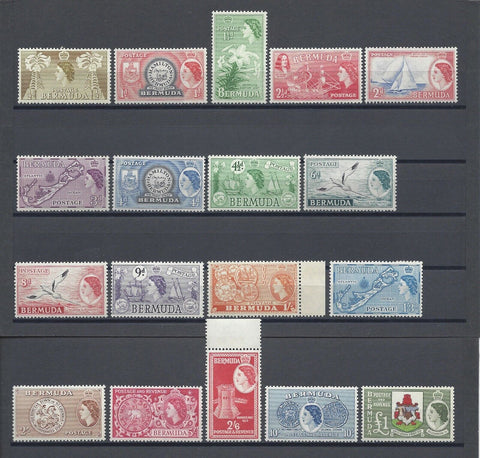 BERMUDA 1953/62 SG 135/50 MINT Cat £130