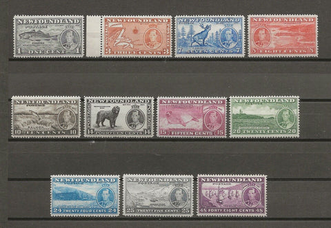 CANADA/NEWFOUNDLAND 1937 SG 257/67 MNH Cat £60