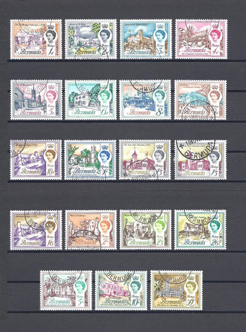 BERMUDA 1962/68 SG 163/79 USED Cat £35.15