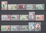 CAYMAN ISLANDS 1962/64 SG 165/79 USED Cat £75