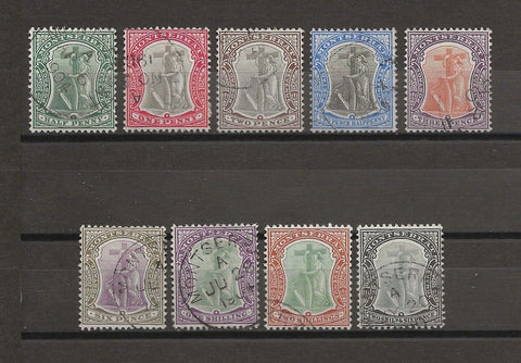 MONTSERRAT 1903 SG 14/22 USED Cat £305