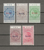 NEW ZEALAND/NIUE 1918/29 SG 35/7 MNH Cat £350