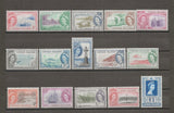 CAYMAN ISLANDS 1953/62 SG 148/61a MNH CAT £130