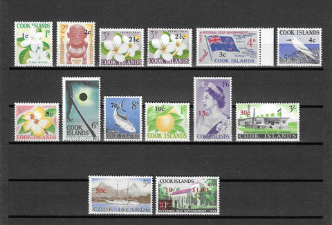 COOK ISLANDS 1967 SG 205/18 MNH Cat £65