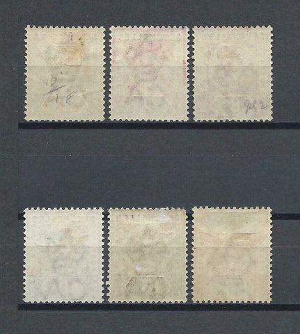 SEYCHELLES 1890/92 SG 9/14 MINT Cat £85