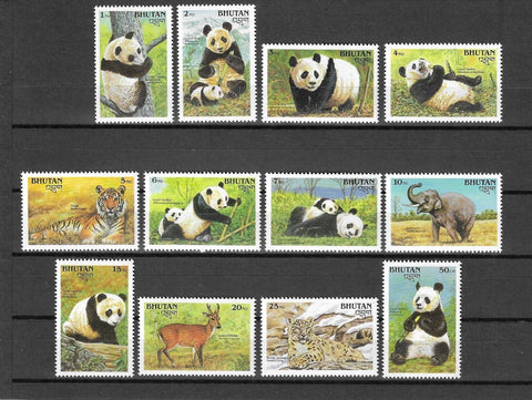 BHUTAN 1990 SG 878/889 MNH Cat £24