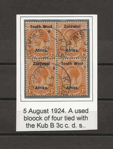 SOUTH WEST AFRICA 1923/6 SG 22 USED Cat £90