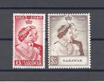 SARAWAK 1948 SG 165/166 USED Cat £60.30