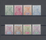 GAMBIA 1898/1902 SG 37/44 MINT Cat £130