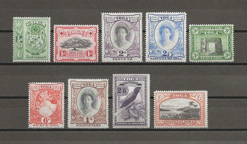 TONGA 1942/49 SG 74/82 MNH Cat £70