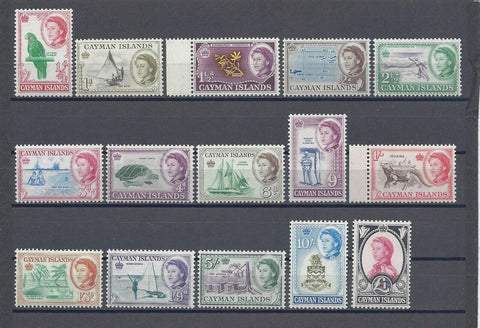 CAYMAN ISLANDS 1962/64 SG 165/79 MNH Cat £95