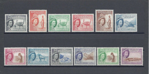 SOMALILAND 1953/58 SG 137/48 MNH Cat £120