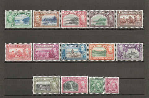 TRINIDAD & TOBAGO 1938/44 SG 246/56 MINT Cat £130