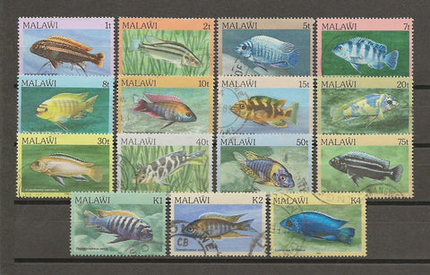 MALAWI 1984 SG 688/702 USED Cat £32