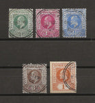 CAYMAN ISLANDS 1902/03 SG 3/7 USED Cat £225