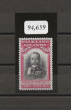 FALKLAND ISLANDS 1933 SG 138 MLH CAT £2500. CERT