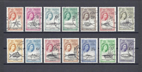 TRISTAN DA CUNHA 1960 SG 28/41 USED Cat £80