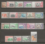 DOMINICA 1954/62 SG 140/58 MNH Cat £85