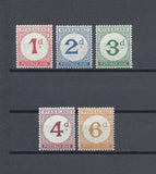 NYASALAND 1950 SG D1/5 MNH Cat £100