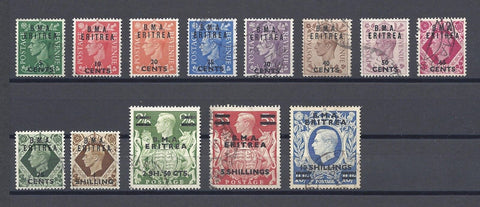 BOIC/ERITREA 1948/49 SG E1/12 USED Cat £80