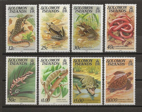 BRITISH SOLOMON ISLANDS 1979/83 SG 394bw/403cb MNH Cat £7.50