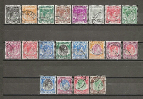 MALAYA/PENANG 1949/52 SG 3/22 USED Cat £65