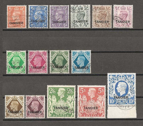 MOROCCO AGENCIES/TANGIER 1949 SG 261/75 USED Cat £325