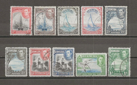 BERMUDA 1938/52 SG 110/15 USED Cat £30