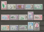 CAYMAN ISLANDS 1962/64 SG 165/79 MNH Cat £95